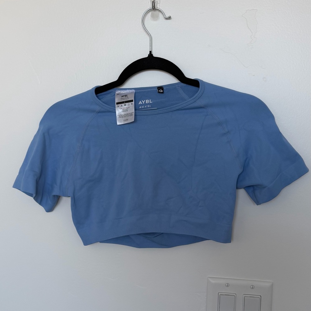 AYBL Power Seamless Crop Top- Blue